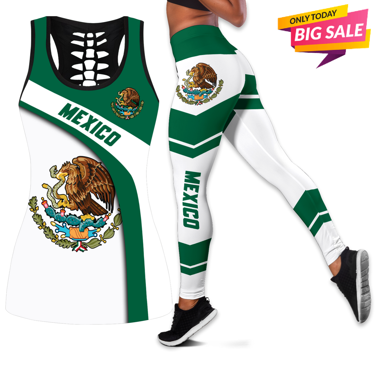 Aztec Mexico Cultural Heritage Hollow Tank Top For Yoga Workouts And Casual Wear