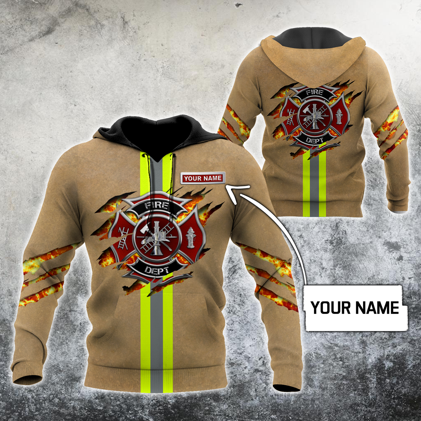 Firefighter Hoodie For Service Appreciation Travel Days And Relaxed Style