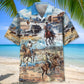 Cowboy Life Vintage Art Pocket Hawaiian Shirt For Beach Party And Thoughtful Gifting