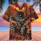 Cowboy Skull Sheriff Hawaiian Shirt For Island Vacations, Resort Wear, And Relaxed Seasonal Style