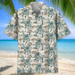 Cowboy Skull Hawaiian Shirt For Island Vacations, Resort Wear, And Relaxed Seasonal Style