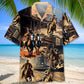 Western Cowboy Town Hawaiian Shirt For Tropical Holidays, Outdoor Gatherings, And Everyday Comfort