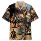 Western Cowboy Town Hawaiian Shirt For Tropical Holidays, Outdoor Gatherings, And Everyday Comfort