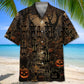 Halloween Creepy Forest Hawaiian Shirt For Island Vacations, Resort Wear, And Relaxed Seasonal Style