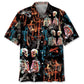 Halloween Creepy Skeleton Hawaiian Shirt For Tropical Holidays, Outdoor Gatherings, And Everyday Comfort