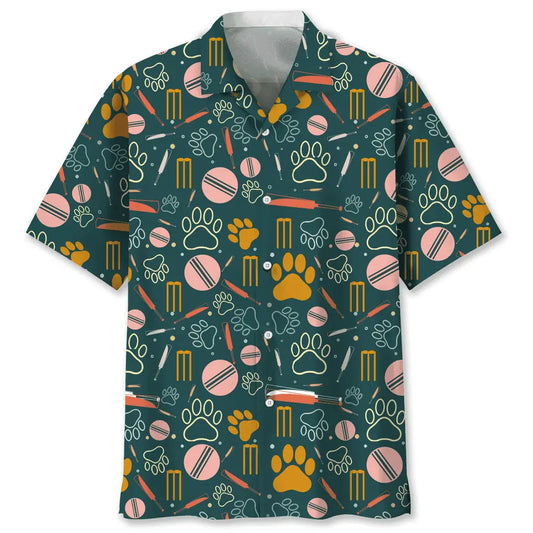 Cricket Dog Hawaiian Shirt For Coastal Travel, Casual Events, And Comfortable Summer Wear