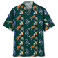 Cricket Blue Hawaiian Shirt For Island Vacations, Resort Wear, And Relaxed Seasonal Style