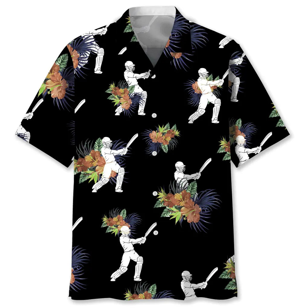 Cricket Nature Hawaiian Shirt For Active Holidays, Resort Trips, And Warm Weather Gatherings