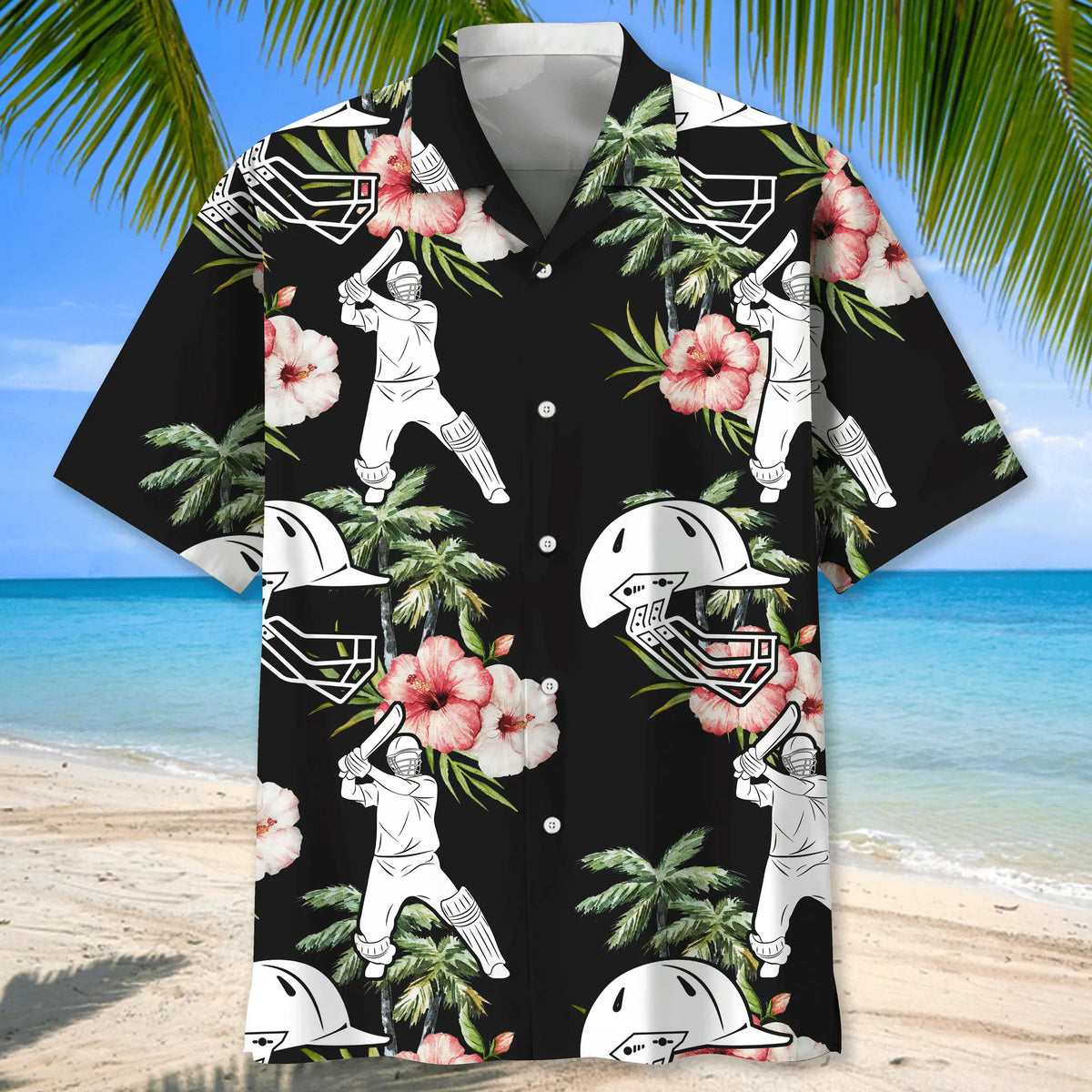 Floral Cricket Nature Hawaiian Shirt For Island Vacations, Resort Wear, And Relaxed Seasonal Style
