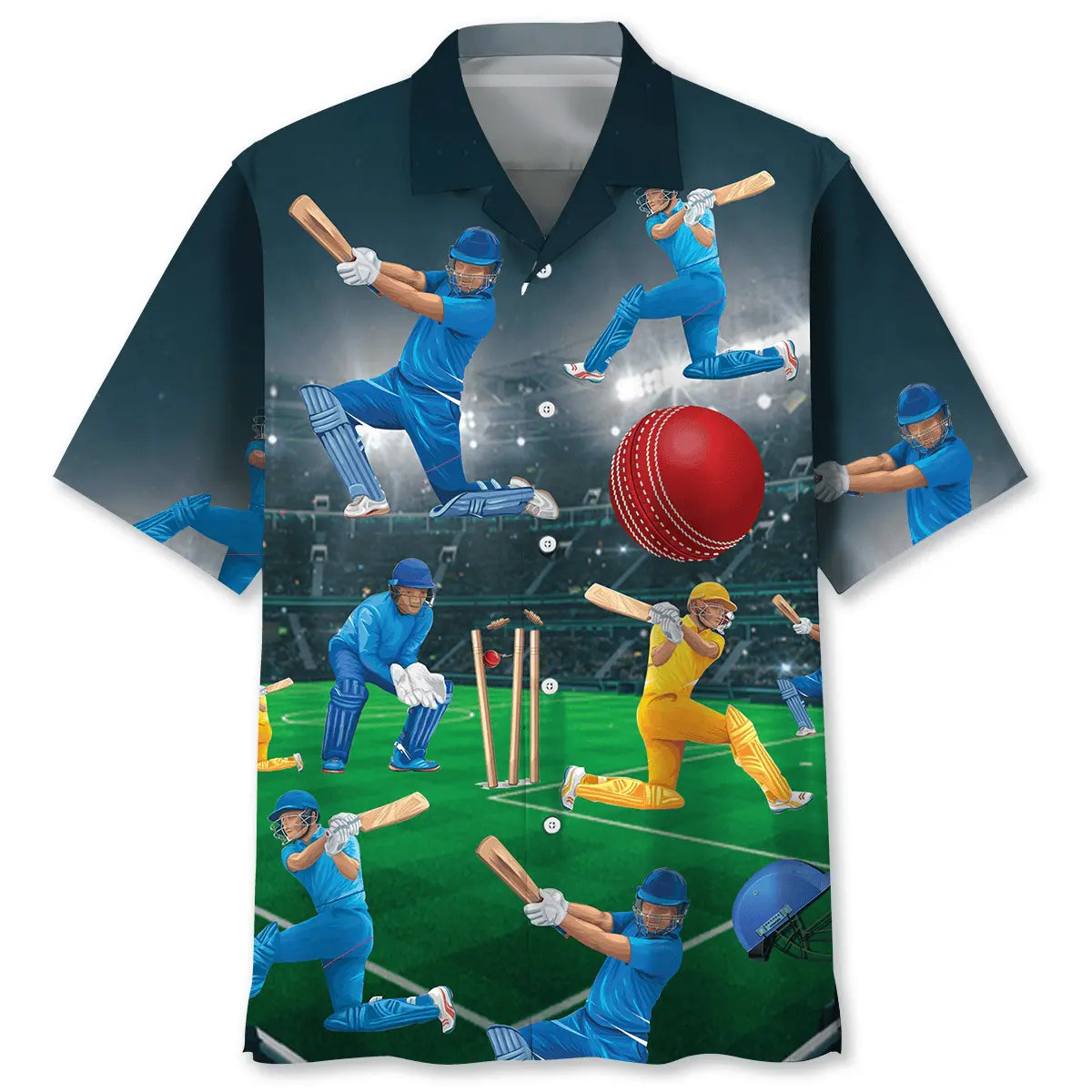 Cricket Players Hawaiian Shirt For Beach Days, Summer Outings, And Thoughtful Gift Giving
