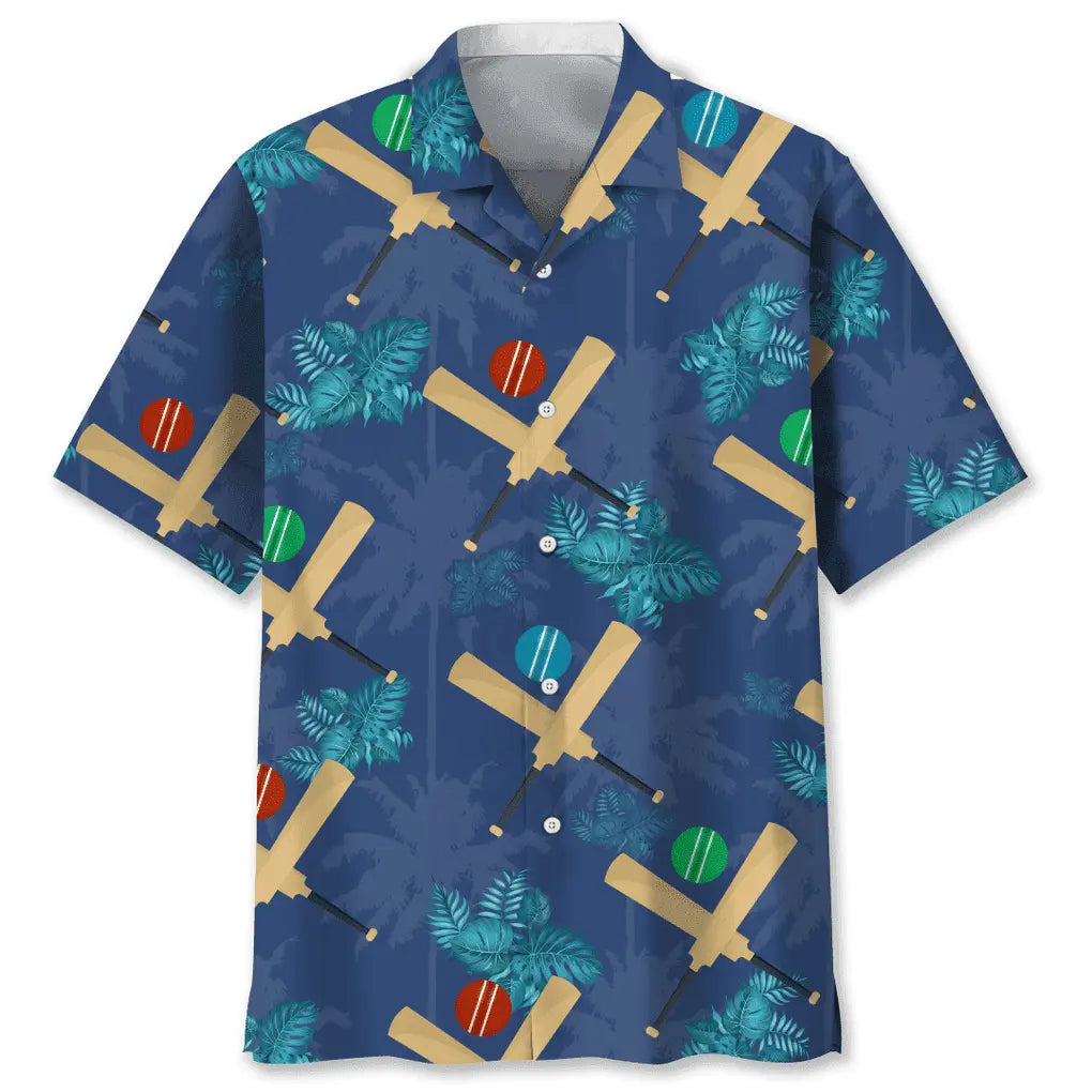 Tropical Cricket Hawaiian Shirt For Tropical Holidays, Outdoor Gatherings, And Everyday Comfort