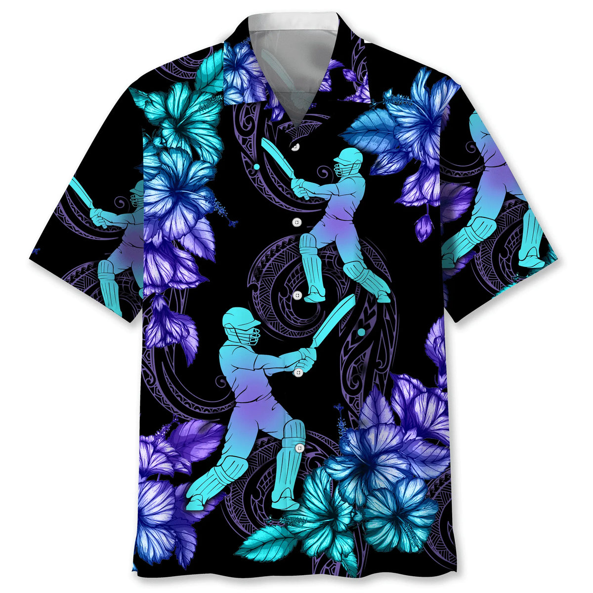 Tropical Cricket Hawaiian Shirt For Resort Trips, Coastal Parties, And Warm Weather Style