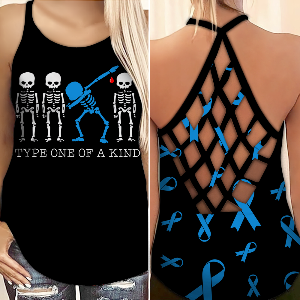Diabetes Awareness Type One Of A Kind Hollow Tank Top For Awareness Gatherings And Daily Wear