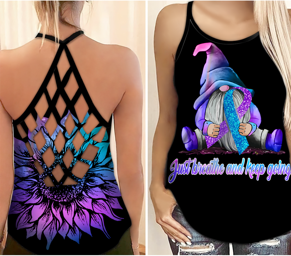 Gnome Wellness Support Hollow Tank Top For Awareness Gatherings And Daily Wear