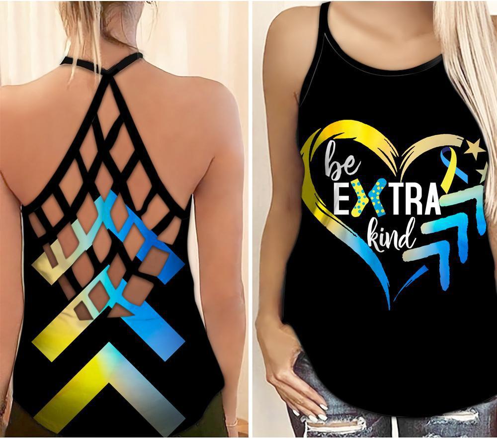 Down Syndrome Awareness Be Extra Kind Hollow Tank Top For Community Events And Positive Support