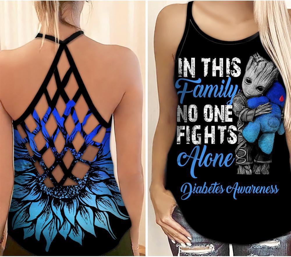Diabetes Awareness Community Support Hollow Tank Top For Community Events And Positive Support