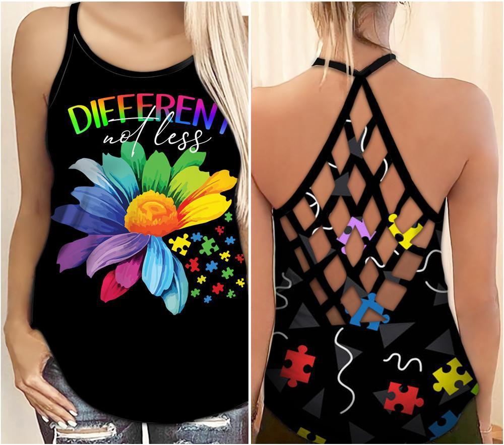 Autism Awareness Inclusive Support Hollow Tank Top For Awareness Gatherings And Daily Wear