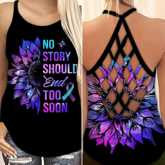 Wellness Support Hollow Tank Top For Support Events And Yoga Sessions
