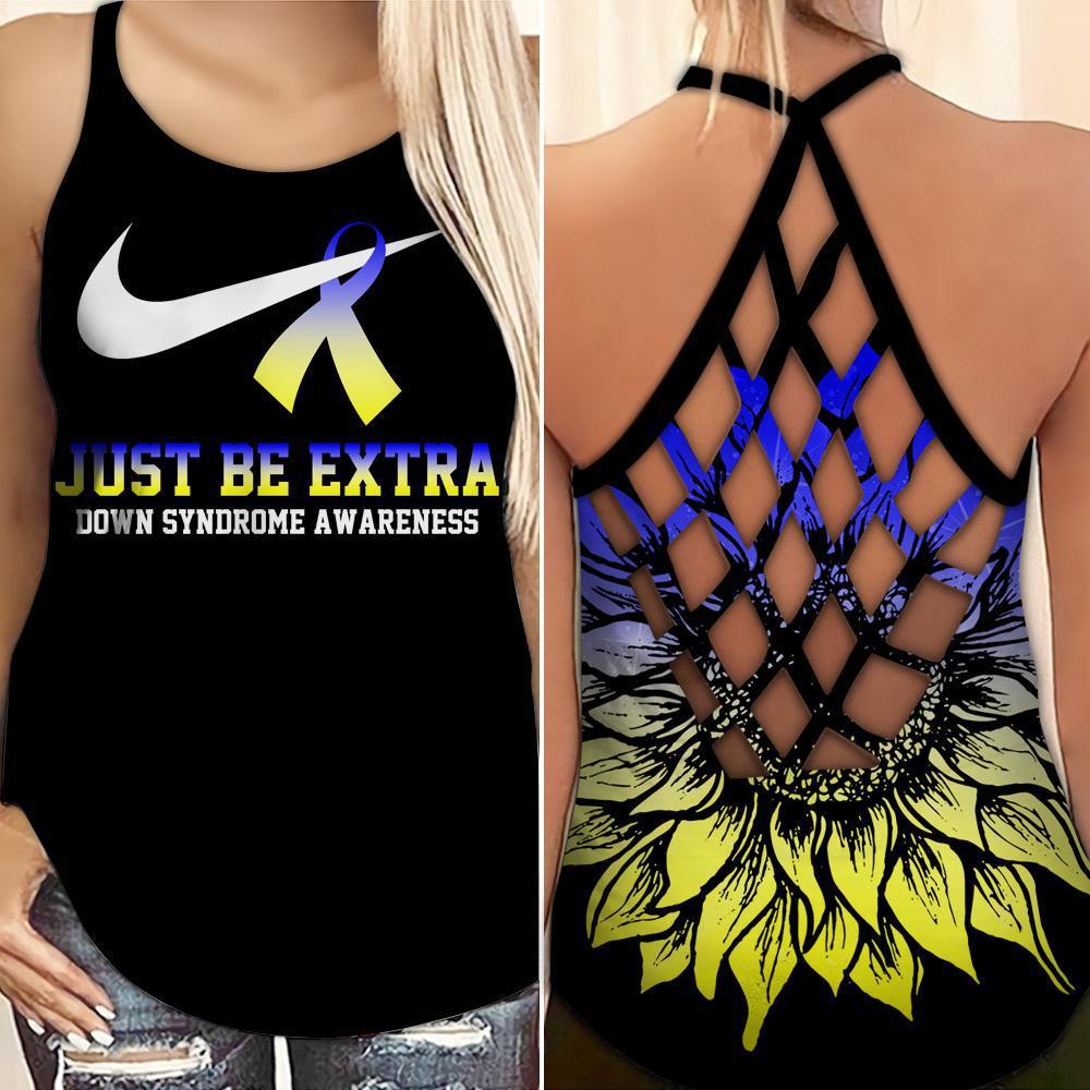 Down Syndrome Awareness Just Be Extra Hollow Tank Top For Community Events And Positive Support
