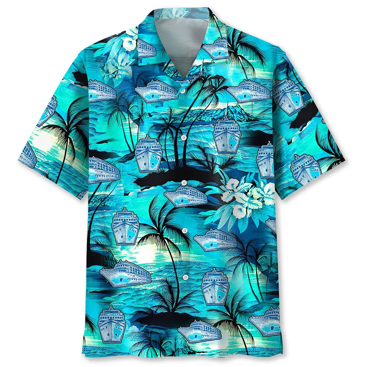 Cruise Beach Hawaiian Shirt For Tropical Holidays, Outdoor Gatherings, And Everyday Comfort