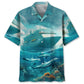 Creative Cruise Ship Dolphins Hawaiian Shirt For Summer Vacation, Beach Travel, And Casual Wear
