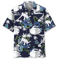 Curling Blue Nature Hawaiian Shirt For Beach Party And Everyday Comfort
