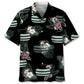 Tropical Curling Hawaiian Shirt For Island Getaways, Outdoor Gatherings, And Comfortable Summer Wear