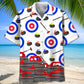 Curling Creative Pattern Hawaiian Shirt For Tropical Holidays, Outdoor Gatherings, And Everyday Comfort