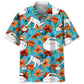 Tropical Curling Nature Hawaiian Shirt For Resort Trips, Coastal Parties, And Warm Weather Style