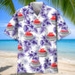 Curling Purple Nature Hawaiian Shirt For Tropical Holidays, Outdoor Gatherings, And Everyday Comfort