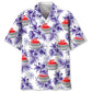 Curling Purple Nature Hawaiian Shirt For Tropical Holidays, Outdoor Gatherings, And Everyday Comfort