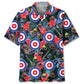 Tropical Curling Hawaiian Shirt For Summer Vacation, Beach Travel, And Casual Wear