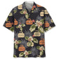 Tropical Curling Hawaiian Shirt For Coastal Travel, Casual Events, And Comfortable Summer Wear