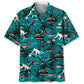 Vintage Curling Hawaiian Shirt For Tropical Holidays, Outdoor Gatherings, And Everyday Comfort