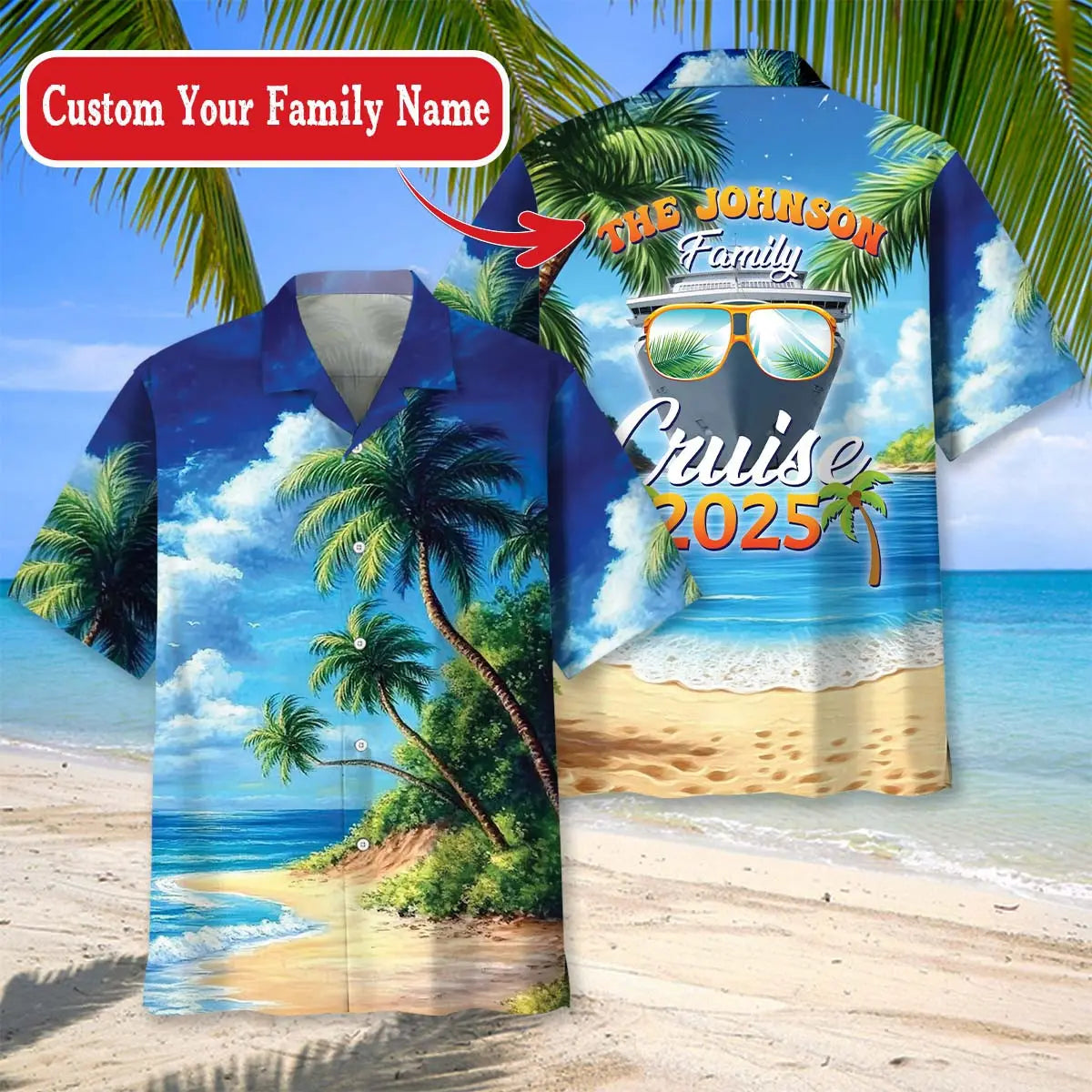 Custom Family Cruise Hawaiian Shirt For Beach Days, Coastal Adventures, And Thoughtful Gift Giving