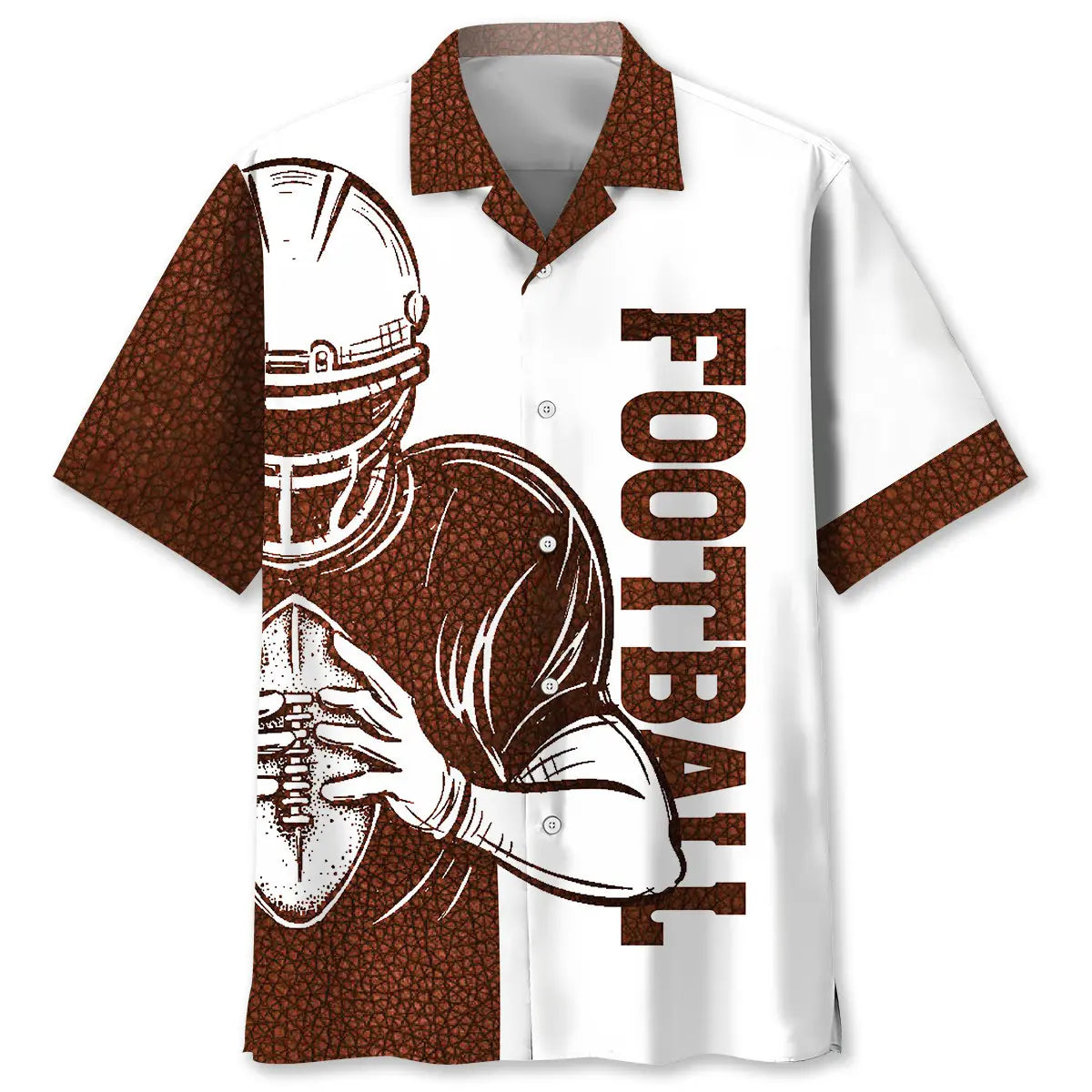 American Custom Football Hawaiian Shirt For Tropical Holidays, Outdoor Gatherings, And Everyday Comfort