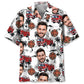 Custom Photo Firefighter Truck Hawaiian Shirt