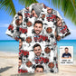 Hawaiian Shirt / Adults / S Custom Photo Firefighter Truck Hawaiian Shirt
