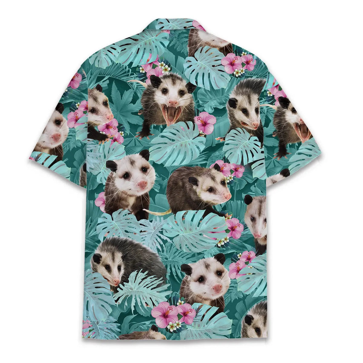 Tropical Island Opossum Aloha Hawaiian Shirt For Tropical Holidays, Resort Trips, And Relaxed Coastal Style