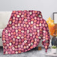 Colorful Easter Egg Pattern Flannel Blanket For Cozy Bedroom Sofa Decor