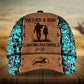 Father And Son Hunting Personalized Classic Cap For Vacations Festivals Parties And Everyday Outfits