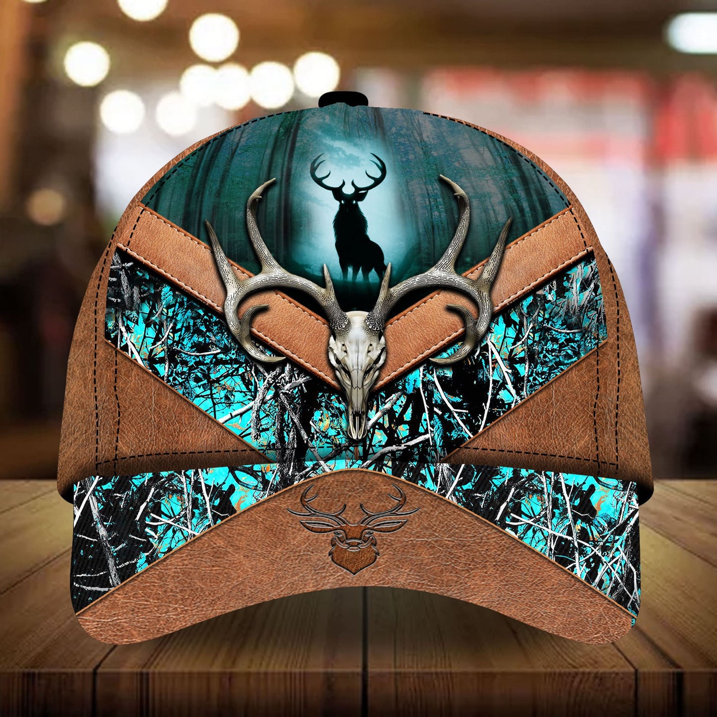 Deer Hunting Leather Classic Cap For Casual Adventures Parties And Seasonal Styling