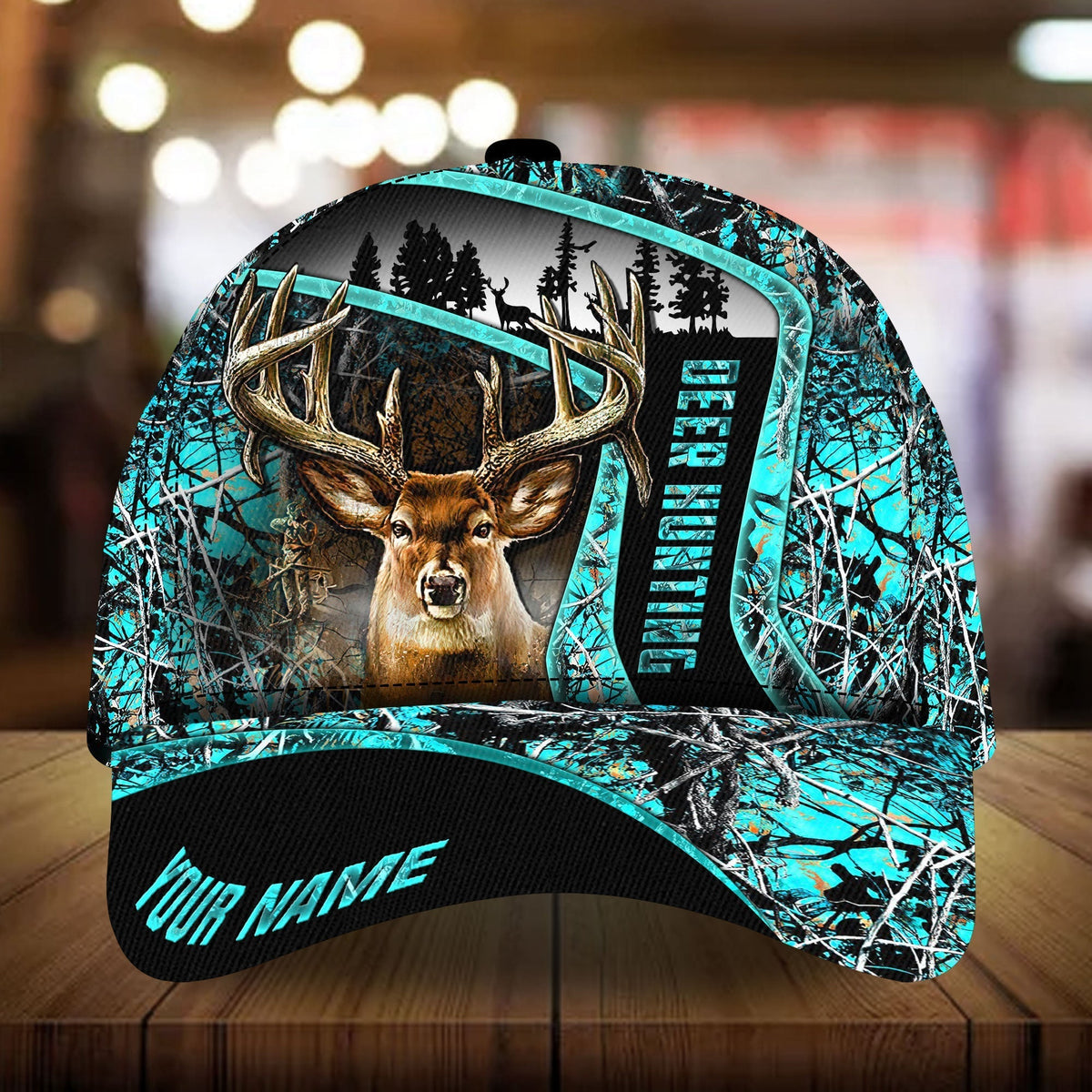 Special Deer Hunting Pattern Personalized Classic Cap For Seasonal Events Outdoor Trips And Everyday Comfort