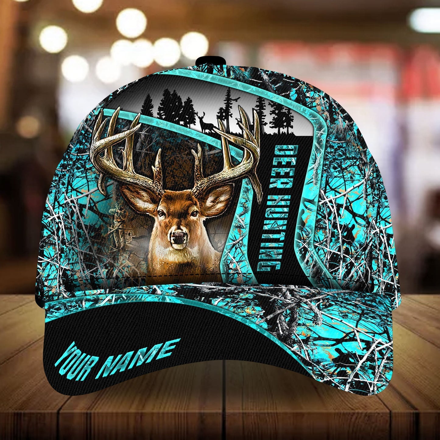 Special Deer Hunting Pattern Personalized Classic Cap For Seasonal Events Outdoor Trips And Everyday Comfort