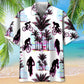 Abstract Cycling Background Hawaiian Shirt For Outdoor Adventures, Coastal Travel, And Comfortable Casual Style