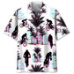 Abstract Cycling Background Hawaiian Shirt For Outdoor Adventures, Coastal Travel, And Comfortable Casual Style