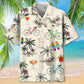 Cycling Beach Coconut Hawaiian Shirt For Island Vacations, Resort Wear, And Relaxed Seasonal Style