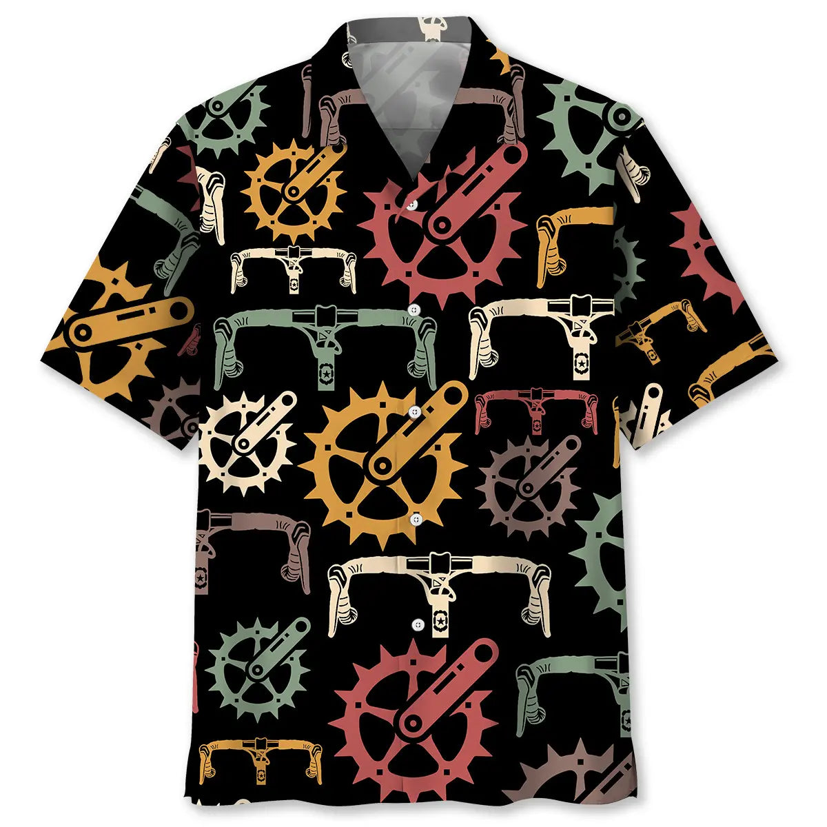 Hawaiian Shirt / Adults / S Cycling Colorful Hawaiian Shirt