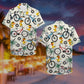 Island Summer Cycling Duck Aloha Bicycle Pattern Hawaiian Shirt For Summer Vacation, Beach Travel, And Casual Wear