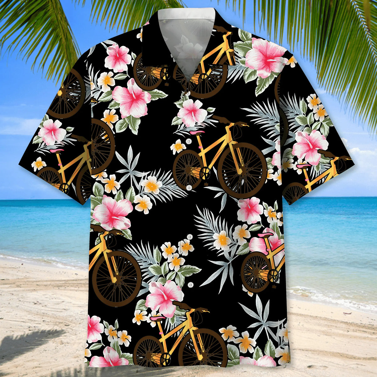 Cycling Feather Hawaiian Shirt For Active Holidays, Resort Trips, And Warm Weather Gatherings